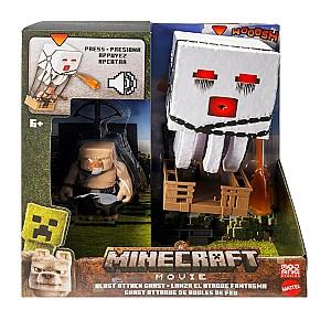 Figurina personaj Mattel Minecraft Movie — Fantoma cu atac (lumini, sunete, proiectil) + figurina piglin