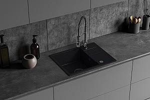 Chiuveta de bucatarie Backer NONA SOLO BLACK 560x440