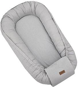 Cuib pentru bebelus FEEDO Light Grey Binding