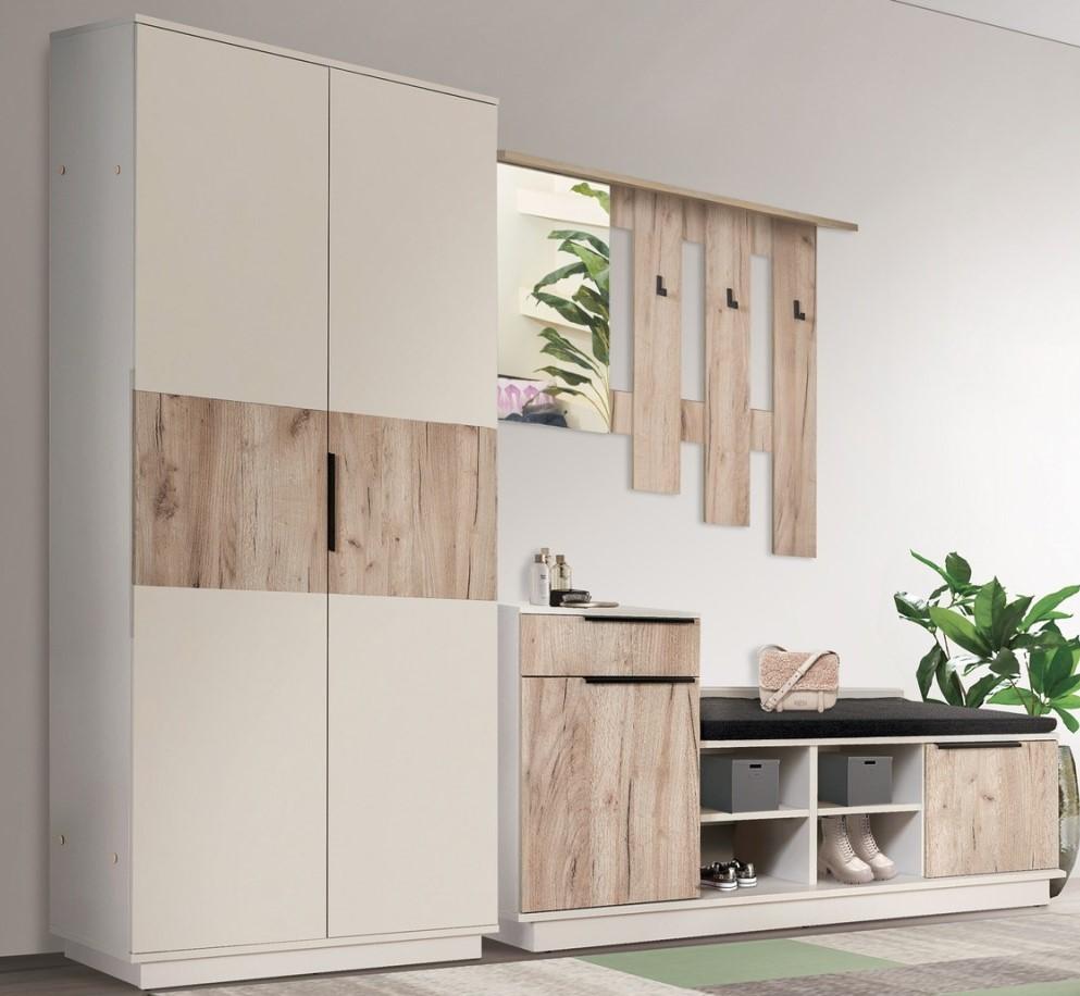 Antreu Modern Visit Cașmir (Bej)/Stejar Craft  Gri (Bej)