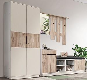 Antreu Modern Visit Cașmir (Bej)/Stejar Craft  Gri (Bej)