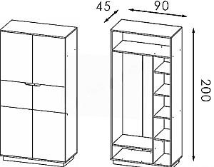 Antreu Modern Visit Cașmir (Bej)/Stejar Craft  Gri (Bej)