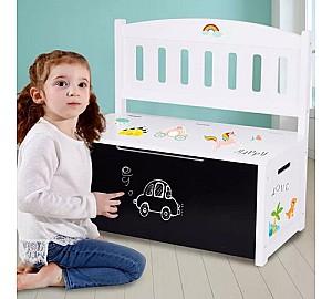  Tooky Toy TK366 Banca din lemn cu tabla de desen