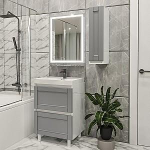 Set de mobila de baie PS Lotos 60-20 (vops./PAL) Gri