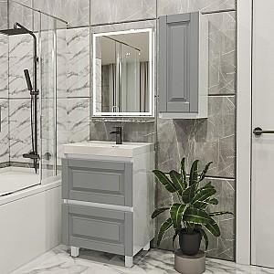 Set de mobila de baie PS Lotos 60-30 (vops./PAL) Gri