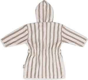 Halat de baie Jollein Stripe Terry Olive Green GOTS (1-2 years)