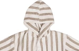 Halat de baie Jollein Stripe Terry Olive Green GOTS (1-2 years)