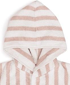 Halat de baie Jollein Stripe Terry Wild Rose GOTS (1-2 years)