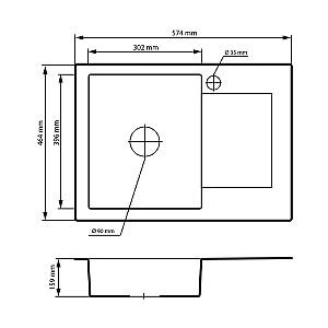Chiuveta de bucatarie Granitan Top Beige