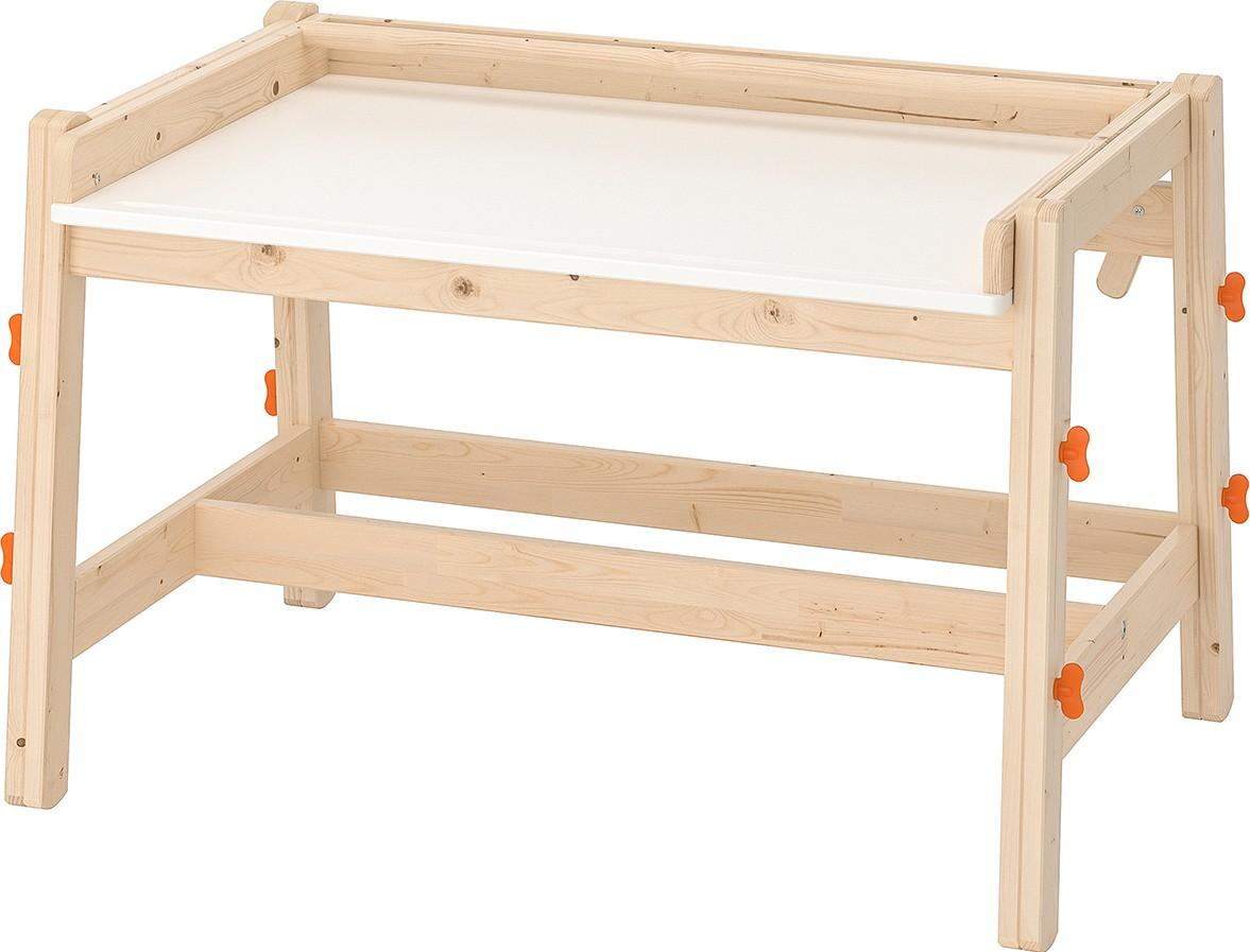 Masă de scris pentru copii IKEA Flisat Natural/Alb