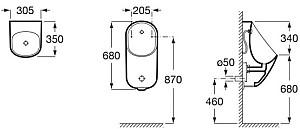 Pisoar Roca Proton A3590J4000