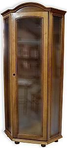 Dulap cu vitrina Viitorul Colt cu sticla Stejar Deschis