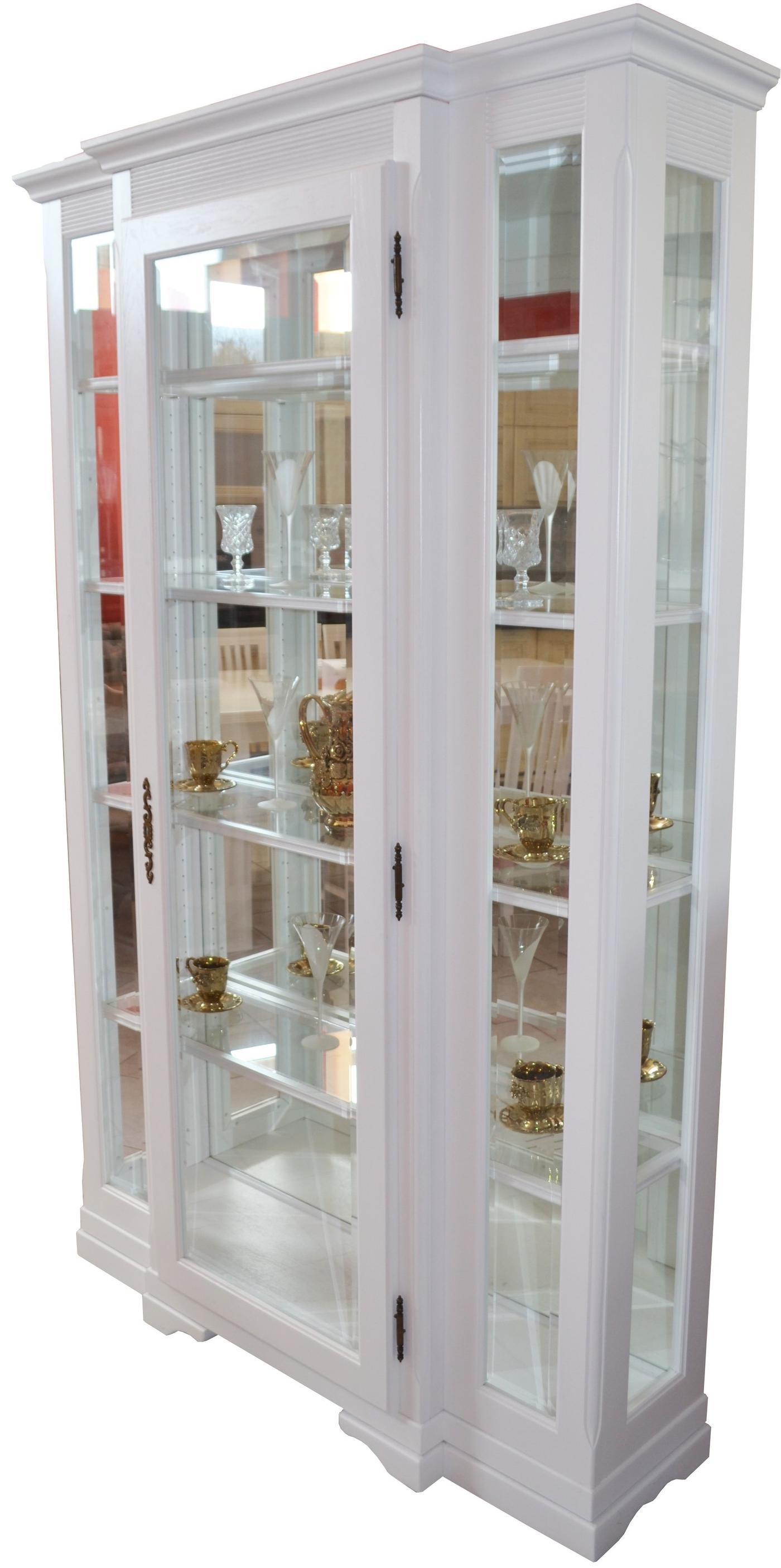 Dulap cu vitrina Viitorul Vitrina P Alb