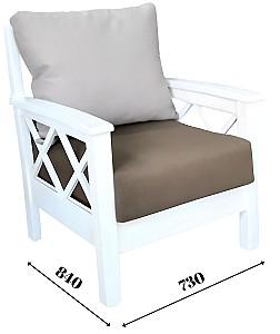 Fotoliu Viitorul Acordeon 2-1 Alb