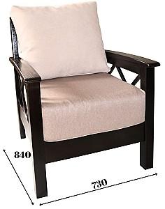 Fotoliu Viitorul Acordeon 2-1 Stejar Închis