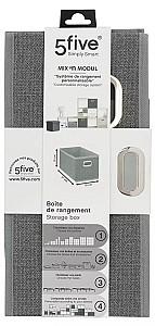 Cutie pentru depozitare 5Five Mix N'Modul gri (56158)