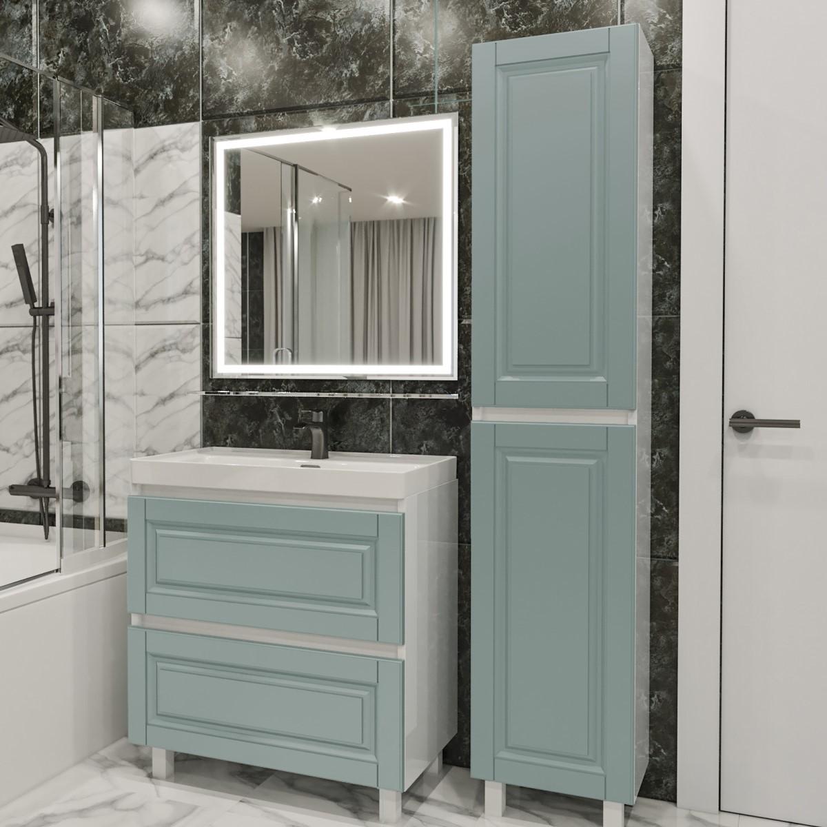 Set de mobila de baie PS Lilia 80-193 (vops./PAL) Verde Deschis