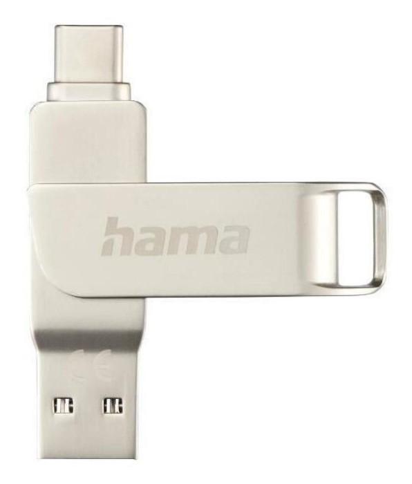 Stick memorie usb Hama C-Rotate Pro Silver (182491)