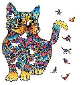 Puzzle Eureka E2D Rainbow Wooden Cat (473610)