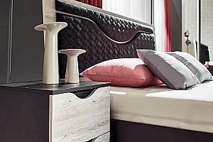 Set dormitor Ambianta Happy 2 Alb Samoa, Modern