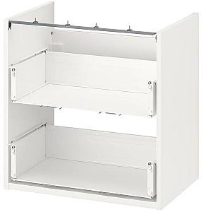 Set de mobila de baie IKEA Enhet/Lettan/Pilkan cu sertare/oglinda 164x43x65 Alb/Antracit