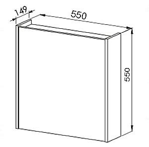 Dulap de baie Martat Venna 55cm White