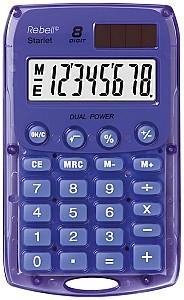 Calculator de masa Rebell Starlet, 8 cifre, 113x67 mm, 504760, Violet