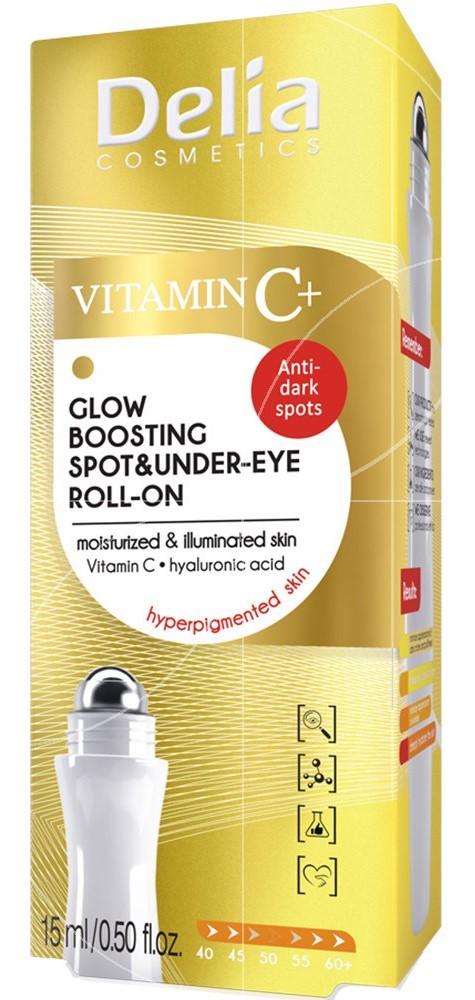 Crema pentru zona ochilor Delia Cosmetics Vitamin C+ Roll-On