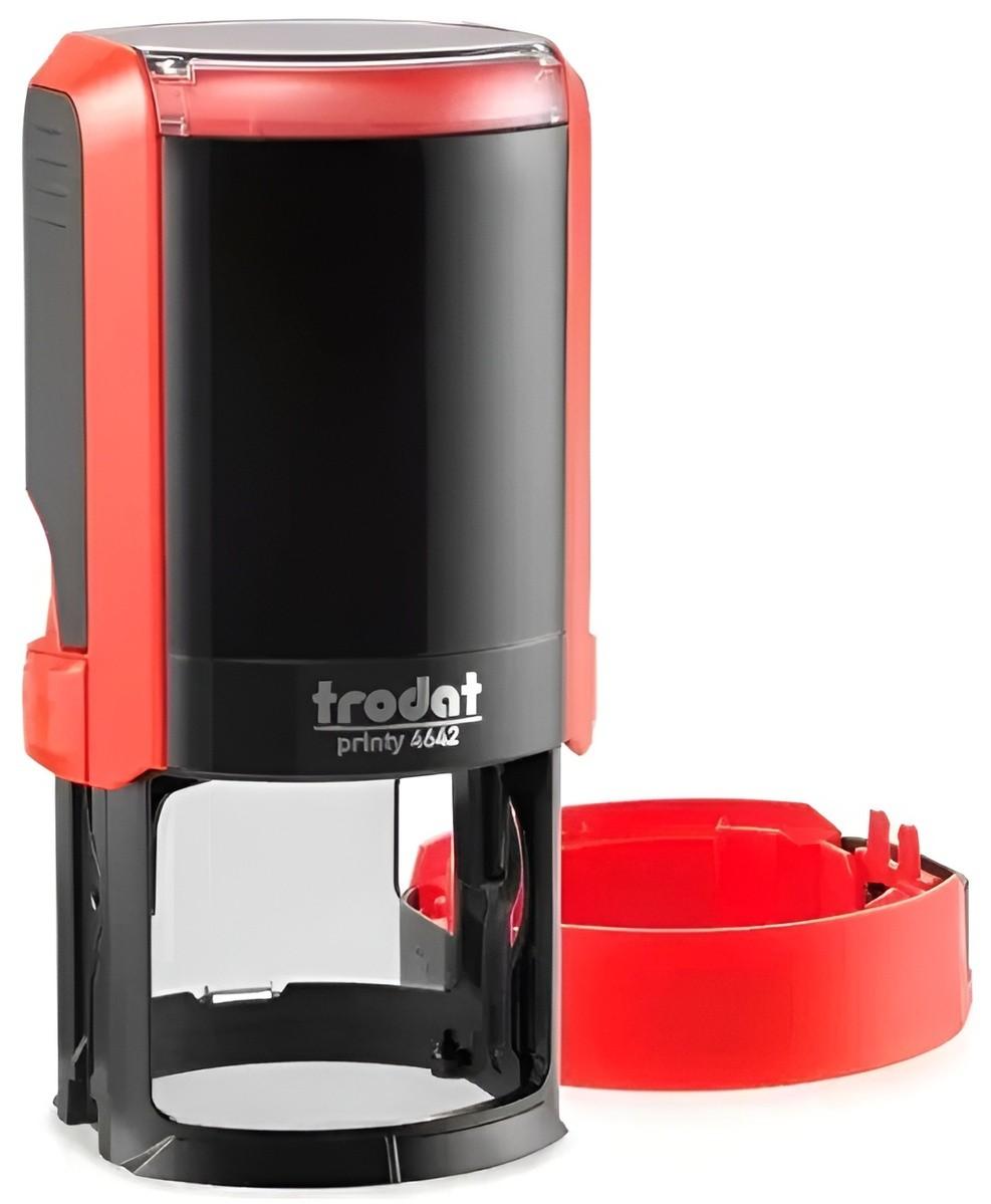 Stampila Trodat PRINTY R4642, diametrul 42 mm, roșie, 65997
