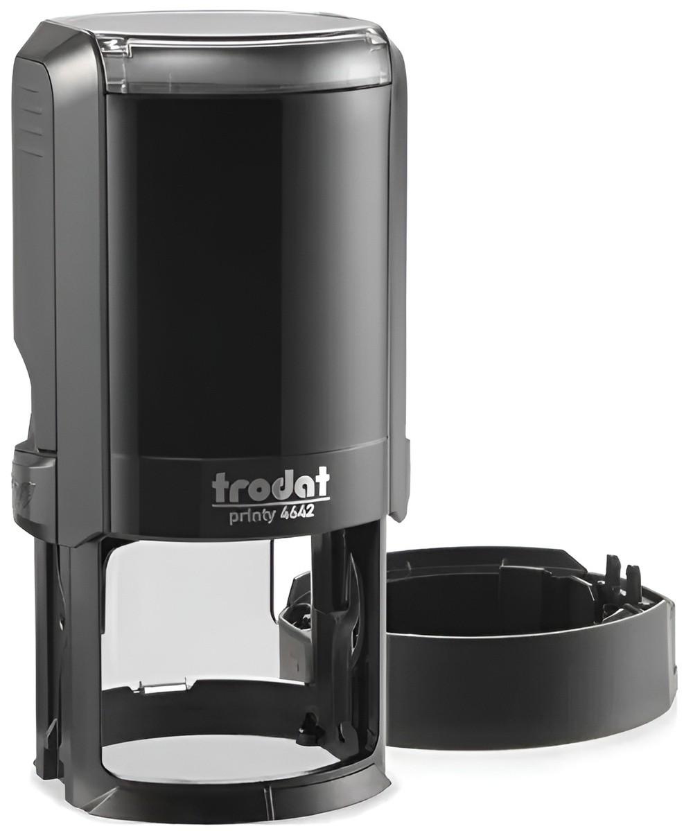 Stampila Trodat PRINTY R4642, diametrul 42 mm, negru, 166965/66605