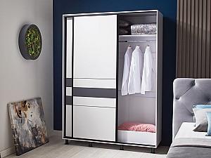 Dulap-cupe Ambianta Cristal 1.8 m Alb / Grafit