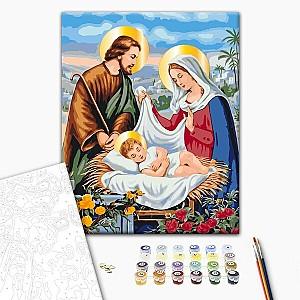 Tablou pe numere BrushMe Sfânta Familie