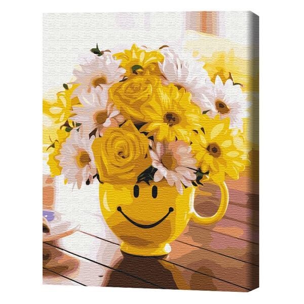 Tablou pe numere BrushMe Buchețel de fericire 40×50 cm (în cutie)