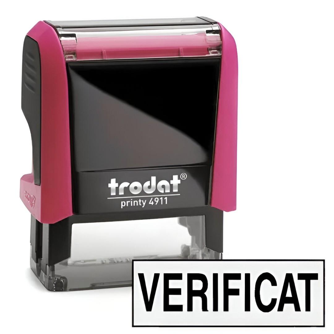 Stampila Trodat 4911 "VERIFICAT" 38x14 mm 43076-V