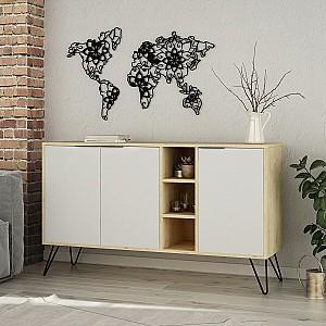 Tumba pentru televizor DECO Clara Oak/White