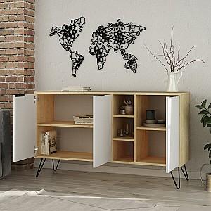 Tumba pentru televizor DECO Clara Oak/White