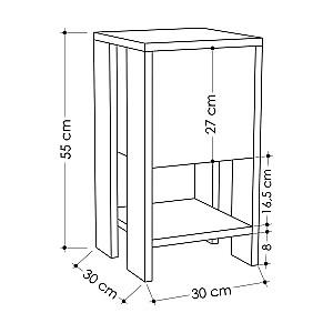 Noptiera DECO Ema Oak/Anthracite