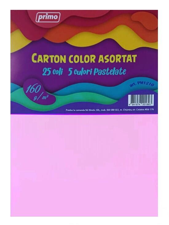 Hirtie colorata imprimanta Primo A4 Pastel, 25 file, 160 g/m2, 5 culori, PM1210