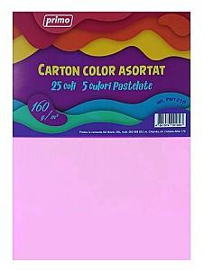 Hirtie colorata imprimanta Primo A4 Pastel, 25 file, 160 g/m2, 5 culori, PM1210