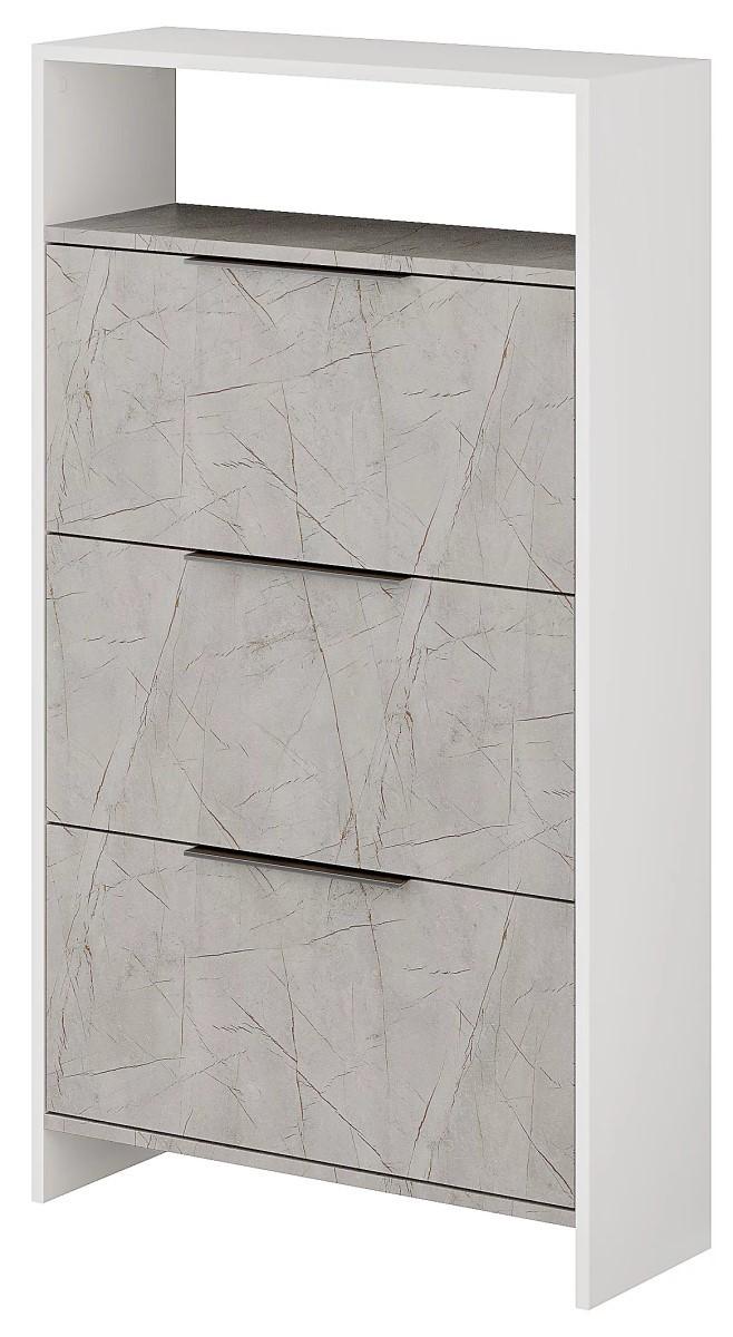 Dulap pentru incaltaminte DECO Kaju Lagina(Gri)/Alb