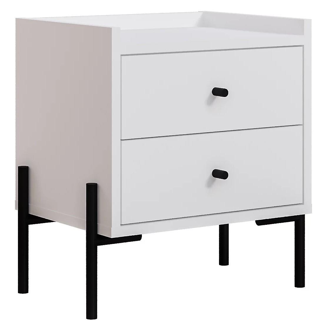 Noptiera DECO Malta 2S Alb