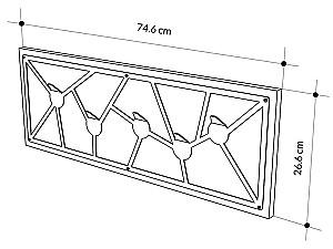 Cuier DECO Trace White (Alb)
