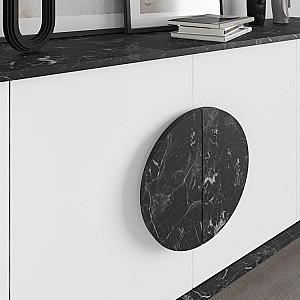 Comoda DECO Gora 180 cm Lotus (Negru) / White (Alb)