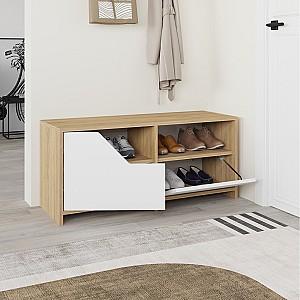 Dulap pentru incaltaminte DECO Nexus Sapphire Oak (Stejar) / White (Alb)