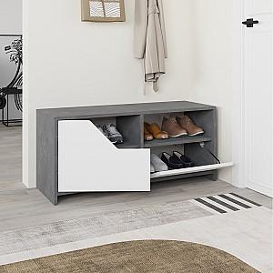 Dulap pentru incaltaminte DECO Nexus Retro Grey (Gri) / White (Alb)