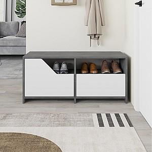 Dulap pentru incaltaminte DECO Nexus Retro Grey (Gri) / White (Alb)