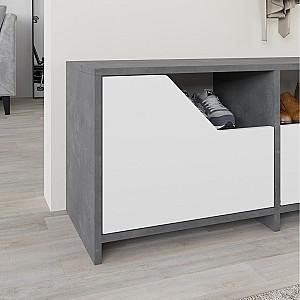 Dulap pentru incaltaminte DECO Nexus Retro Grey (Gri) / White (Alb)