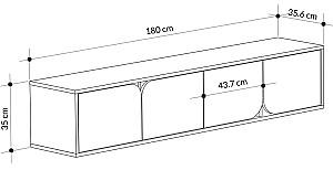 Tumba pentru televizor DECO Spark Light Mocha