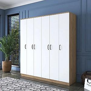 Dulap Mirage Meble BA114 S 6D (Walnut/White)