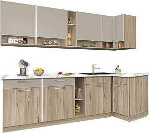 Set mobila bucatarie Modern Monro 2.6m (Grey Craft Oak/Cashmere)